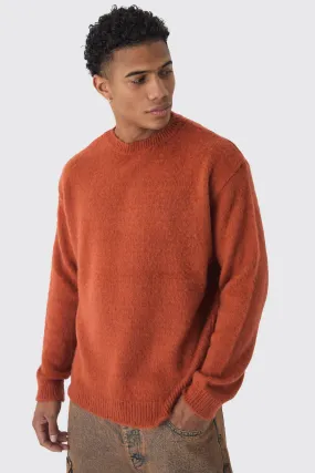 Oversize Rundhals-Pullover